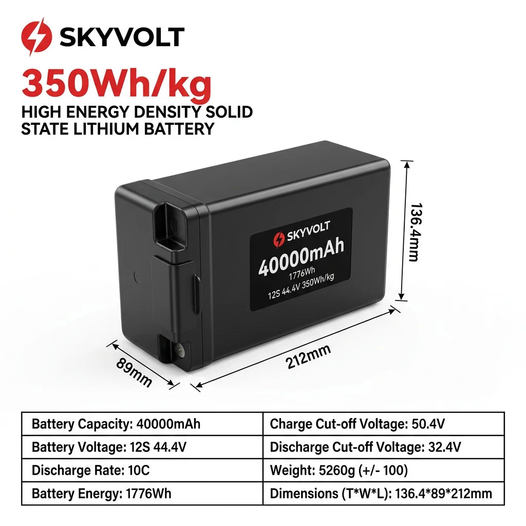 SKYVOLT 12S 40000mAh