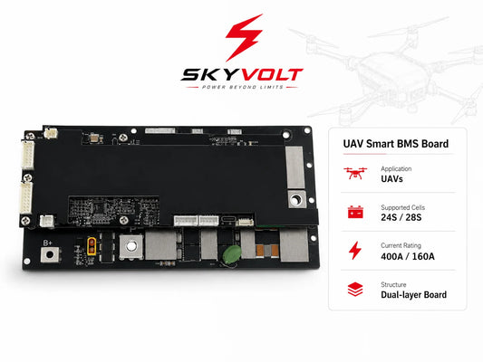 SKYVOLT 24S/28S 400A Dual-layer UAV Smart BMS